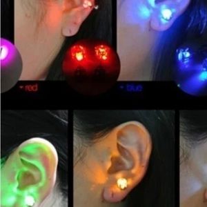 Red Light Up Earrings